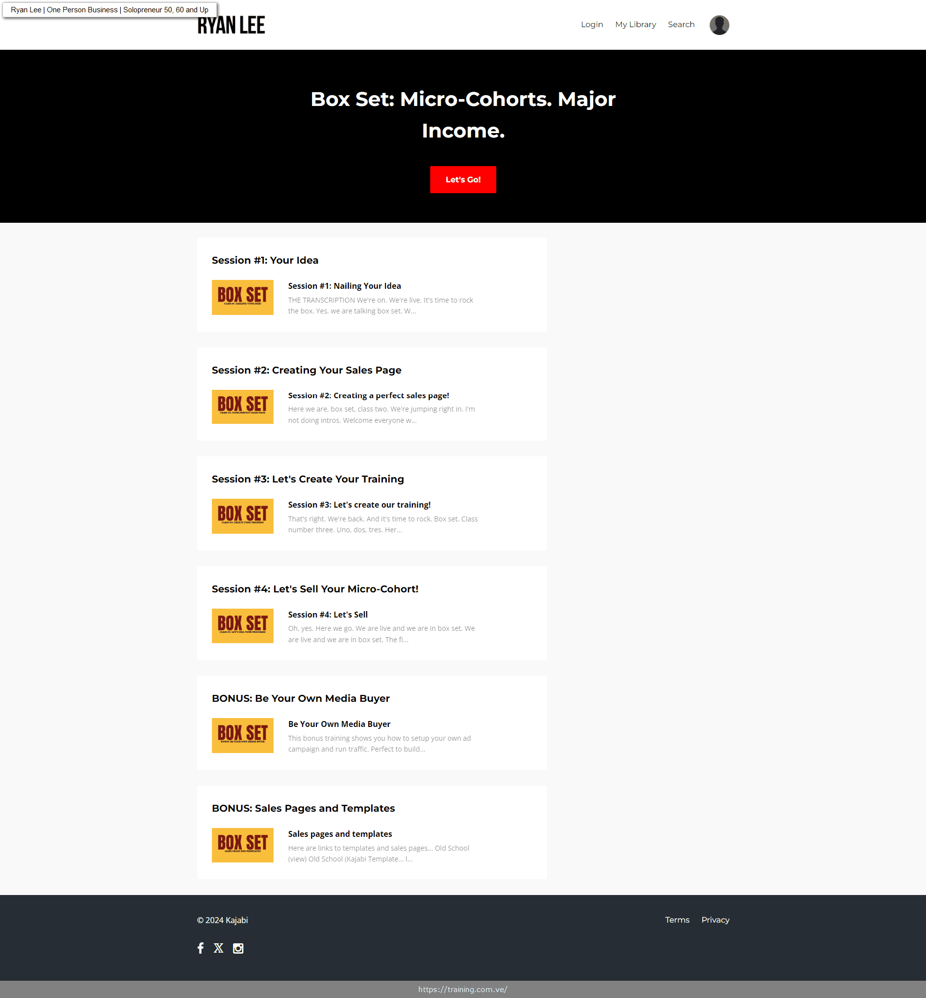 Box Set by Ryan Lee - Image 2