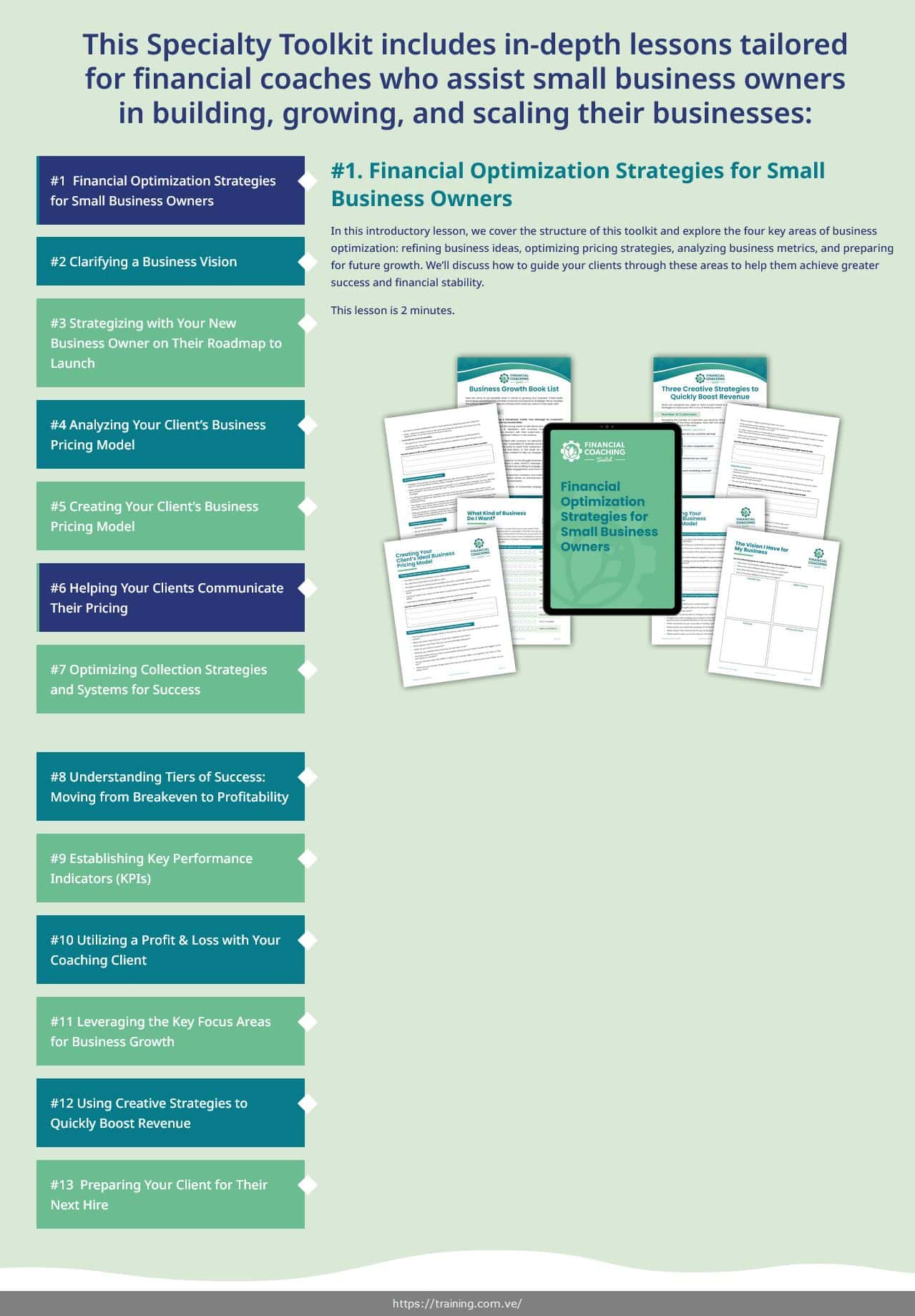 Financial Optimization Strategies for Small Business Owners Financial Coaching Toolkit - Image 4
