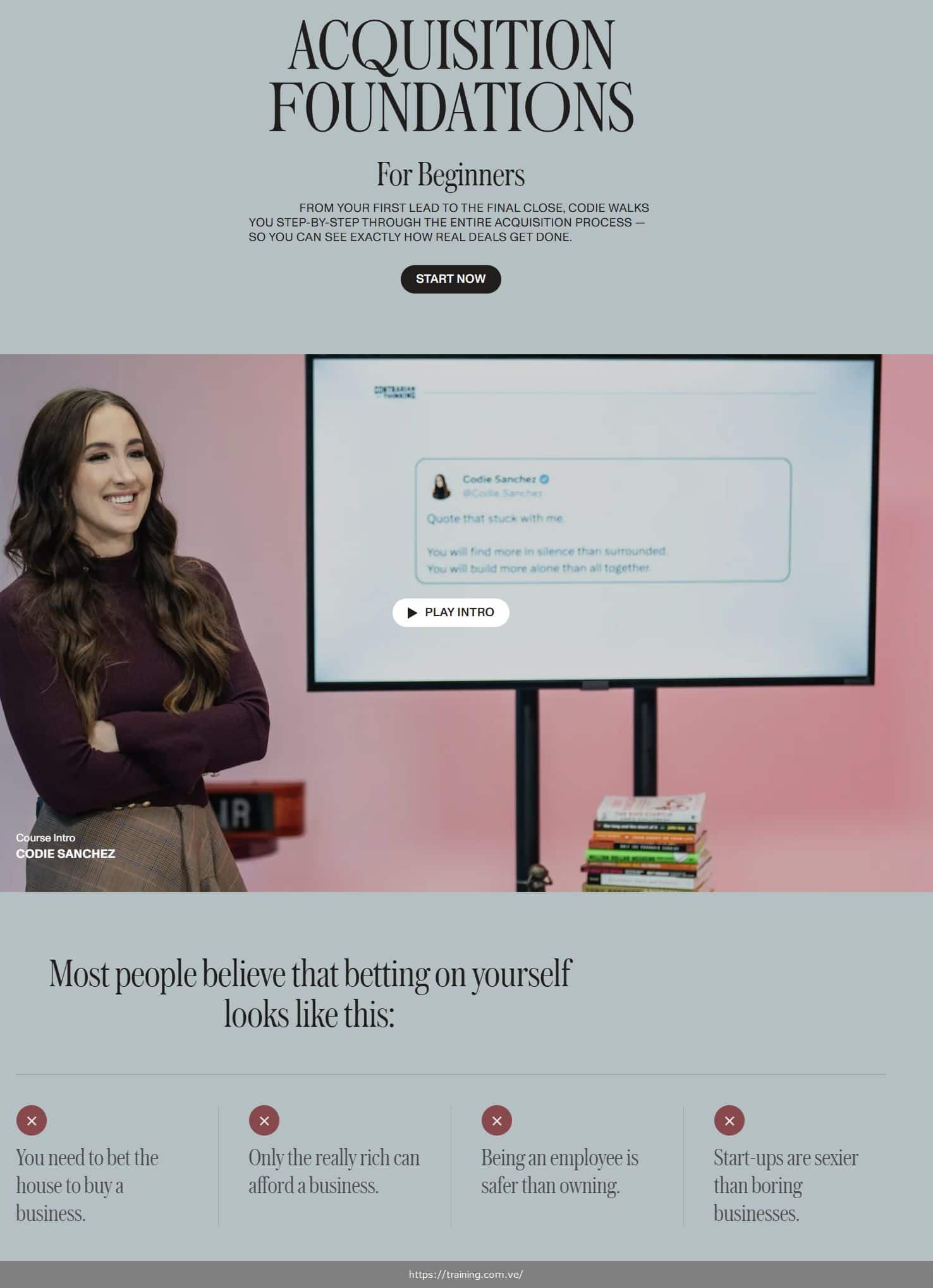 acquisition foundations by codie sanchez coupon discount free