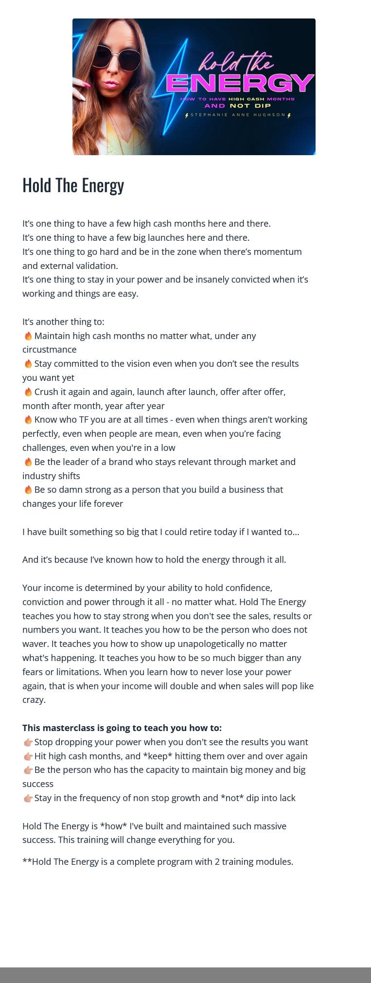 hold the energy by stephanie anne hughson coupon discount free