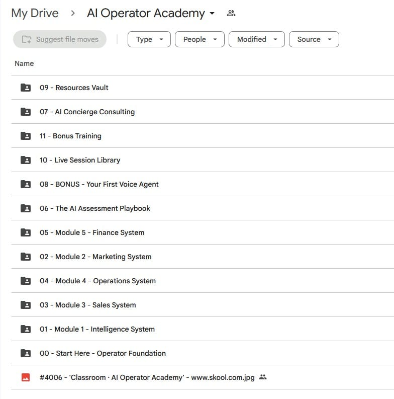 ai operator academy by corey ganim mega.nz torrent gdrive